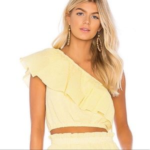 Revolve MINKPINK Gingham Frill Top